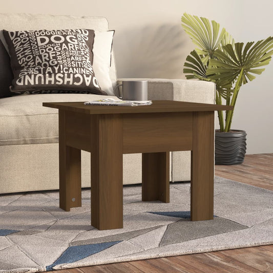 Berkfield Coffee Table Brown Oak 55x55x42 cm Engineered Wood