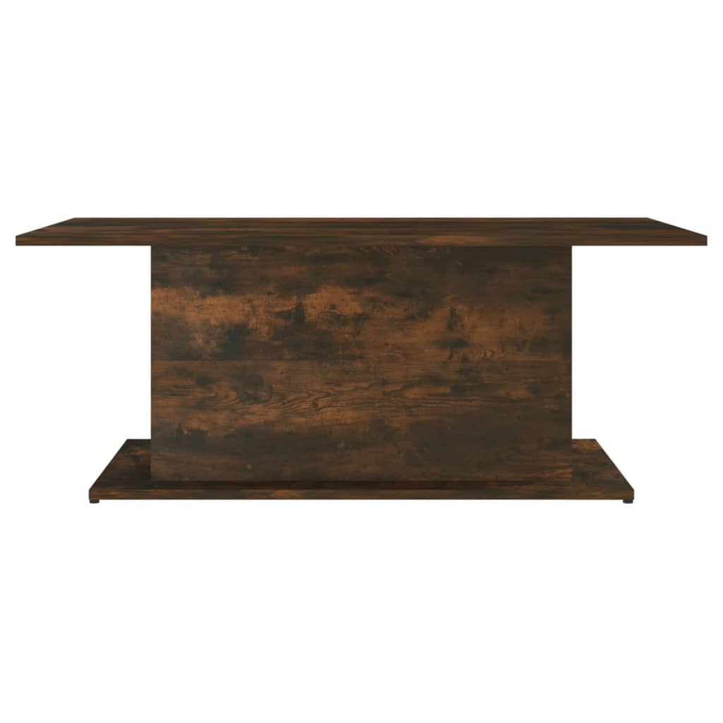 Berkfield Coffee Table Smoked Oak 102x55.5x40 cm Engineered Wood