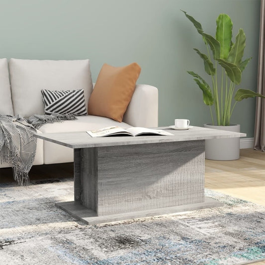 Berkfield Coffee Table Grey Sonoma 102x55.5x40 cm Engineered Wood