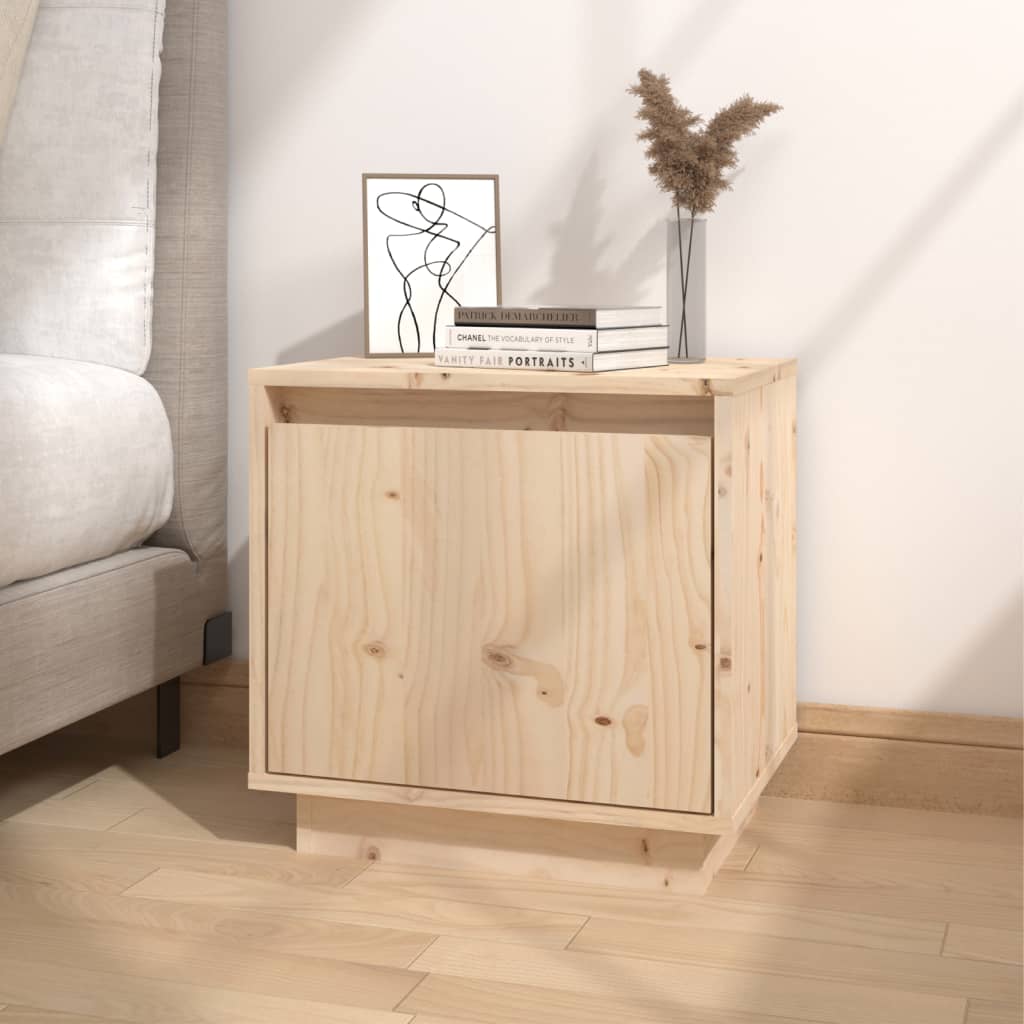 Berkfield Bedside Cabinet 40x30x40 cm Solid Wood Pine