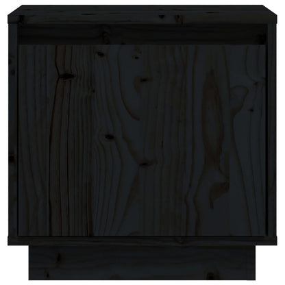 Berkfield Bedside Cabinets 2 pcs Black 40x30x40 cm Solid Wood Pine