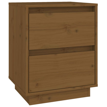 Berkfield Bedside Cabinet Honey Brown 40x35x50 cm Solid Wood Pine