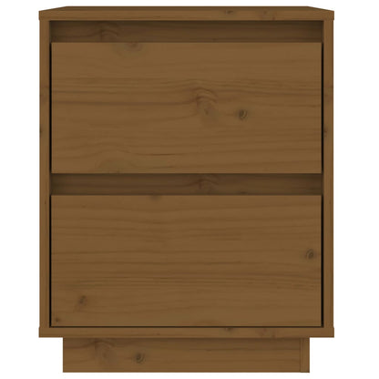 Berkfield Bedside Cabinet Honey Brown 40x35x50 cm Solid Wood Pine