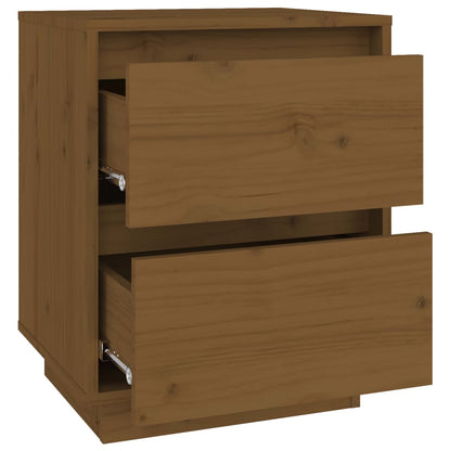 Berkfield Bedside Cabinet Honey Brown 40x35x50 cm Solid Wood Pine