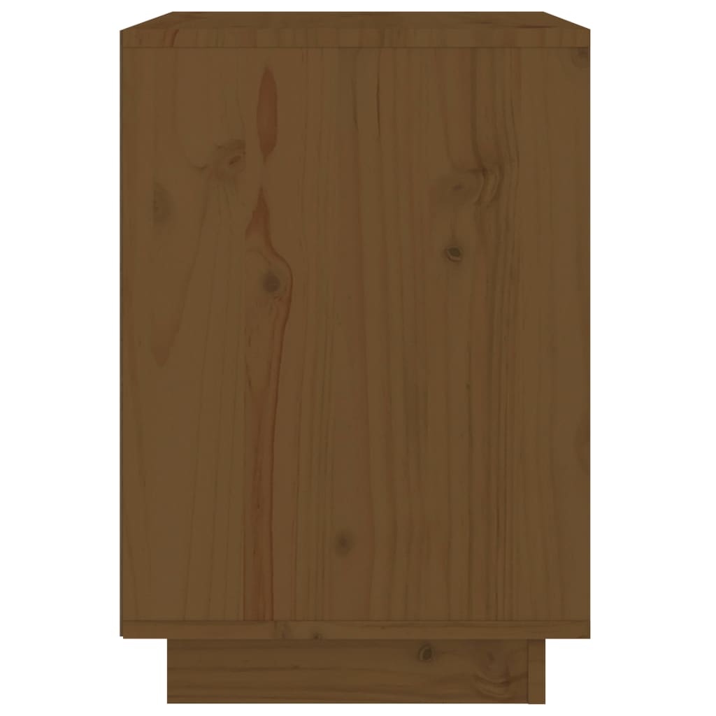 Berkfield Bedside Cabinet Honey Brown 40x35x50 cm Solid Wood Pine