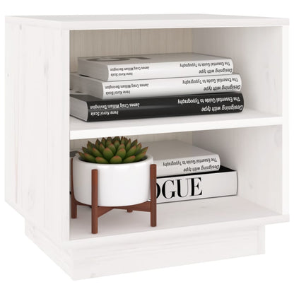Berkfield Bedside Cabinets 2 pcs White 40x34x40 cm Solid Wood Pine