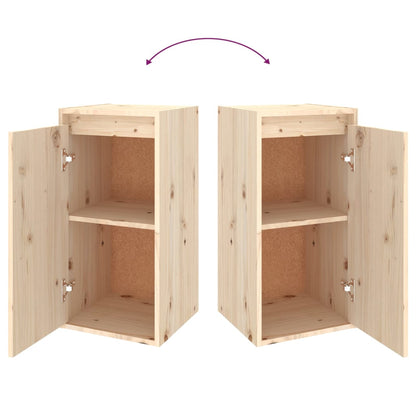 Berkfield Wall Cabinets 2 pcs 30x30x60 cm Solid Wood Pine