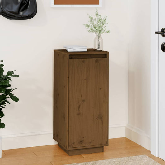 Berkfield Shoe Cabinet Honey Brown 35x35x80 cm Solid Wood Pine