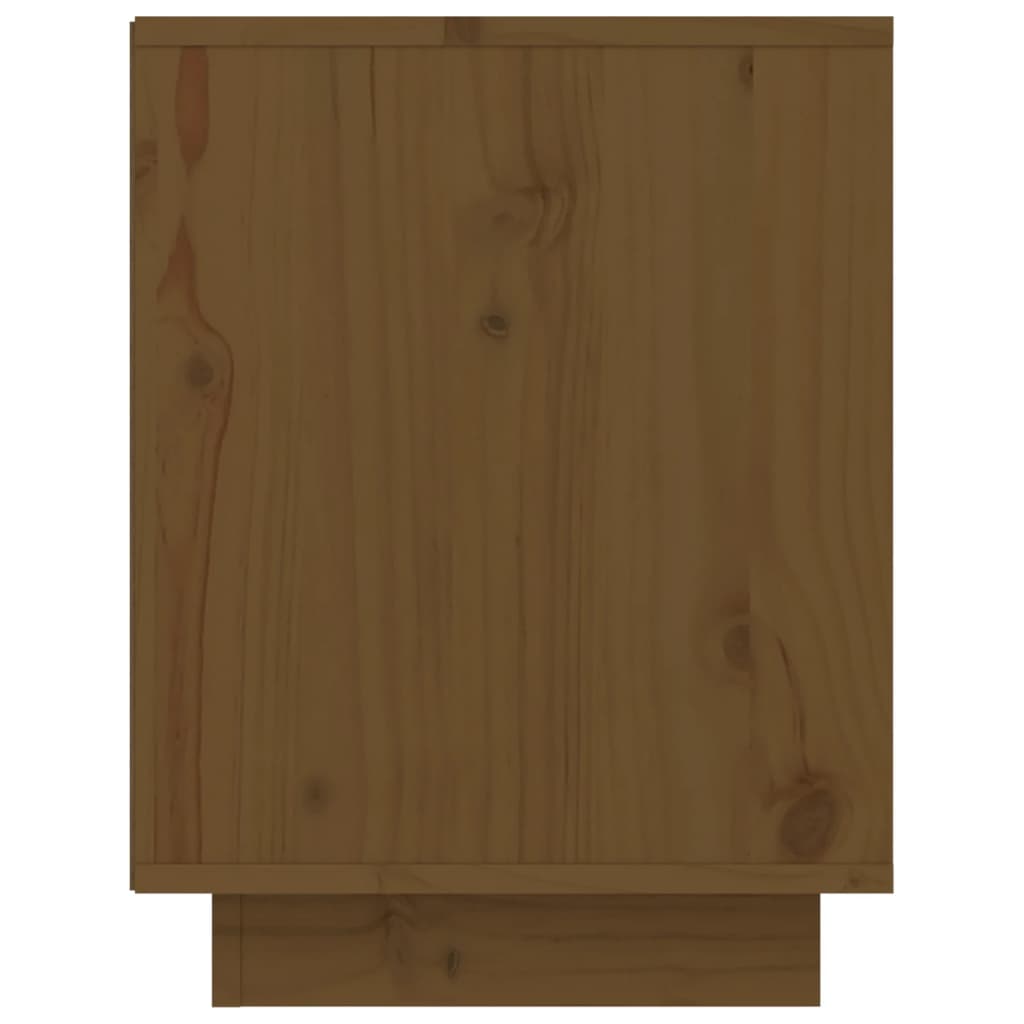 Berkfield Shoe Cabinet Honey Brown 60x34x45 cm Solid Wood Pine