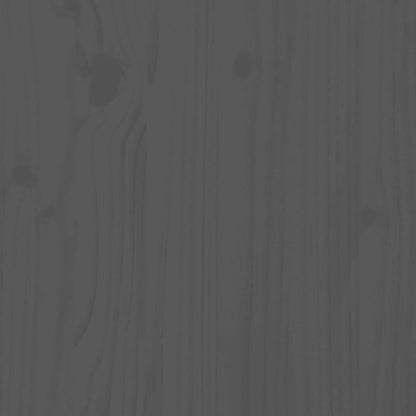 Berkfield Shoe Cabinet Grey 34x30x105 cm Solid Wood Pine