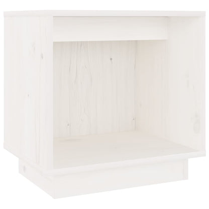 Berkfield Bedside Cabinet White 40x30x40 cm Solid Wood Pine