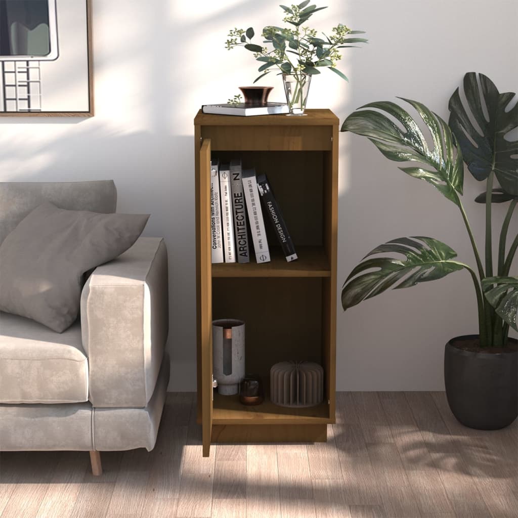 Berkfield Sideboard Honey Brown 31.5x34x75 cm Solid Wood Pine