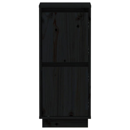 Berkfield Sideboards 2 pcs Black 31.5x34x75 cm Solid Wood Pine