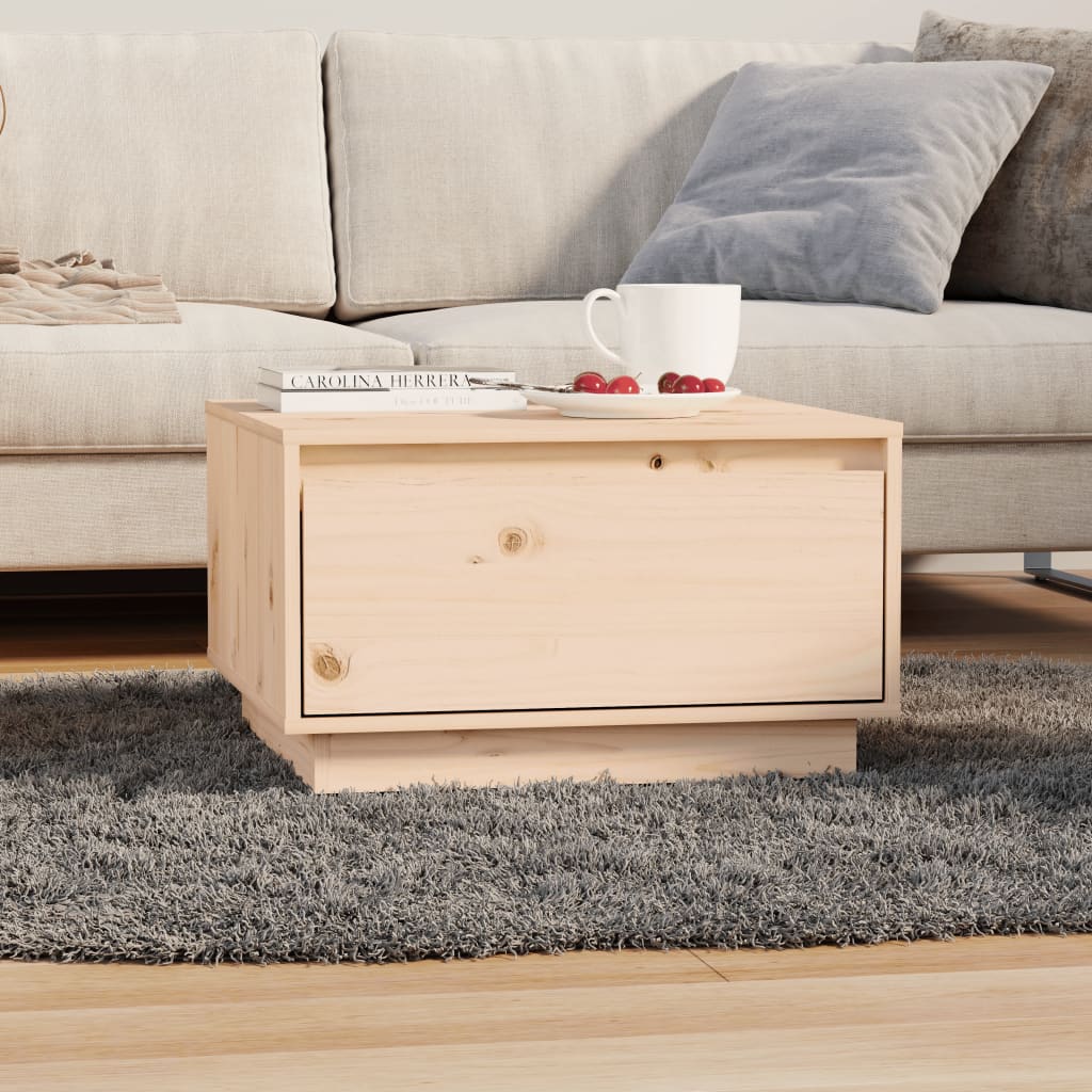 Berkfield Coffee Table 55x56x32 cm Solid Wood Pine