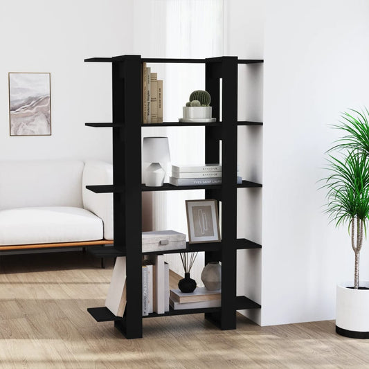 Berkfield Book Cabinet/Room Divider Black 100x30x160 cm