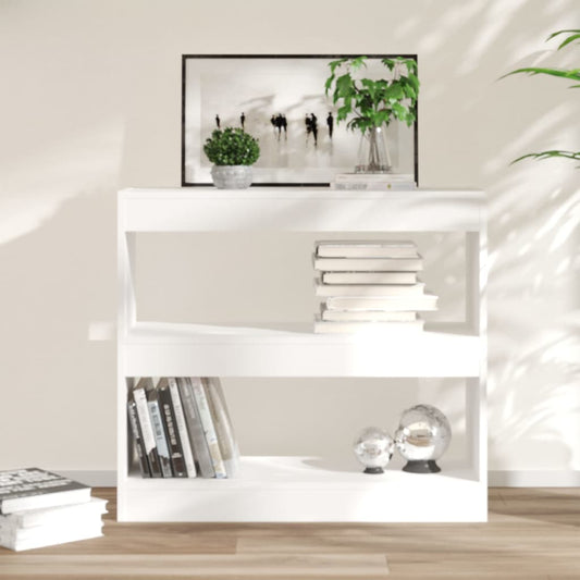 Berkfield Book Cabinet/Room Divider White 80x30x72 cm