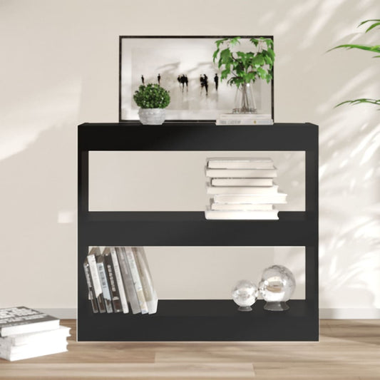 Berkfield Book Cabinet/Room Divider Black 80x30x72 cm