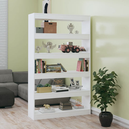 Berkfield Book Cabinet/Room Divider High Gloss White 100x30x166 cm