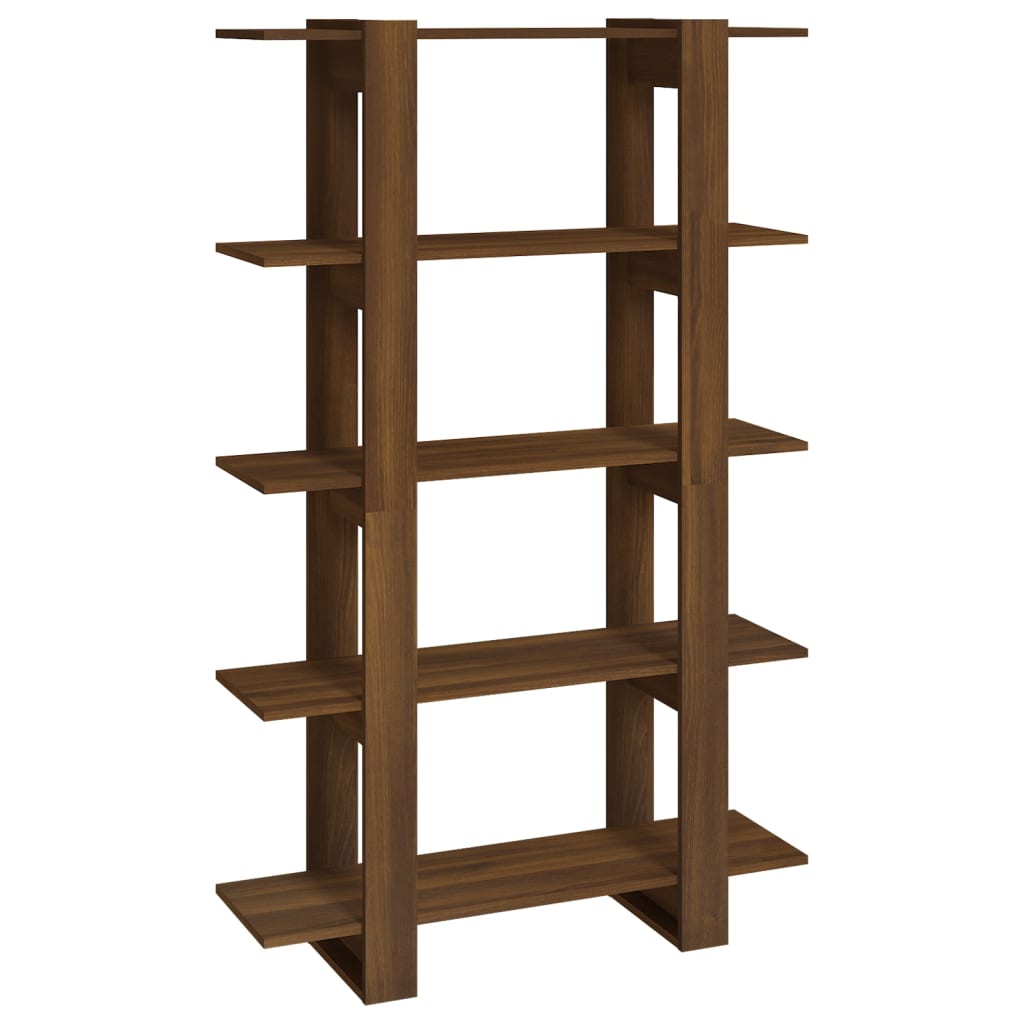 Berkfield Book Cabinet/Room Divider Brown Oak 100x30x160 cm