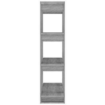Berkfield Book Cabinet/Room Divider Grey Sonoma 80x30x123.5 cm