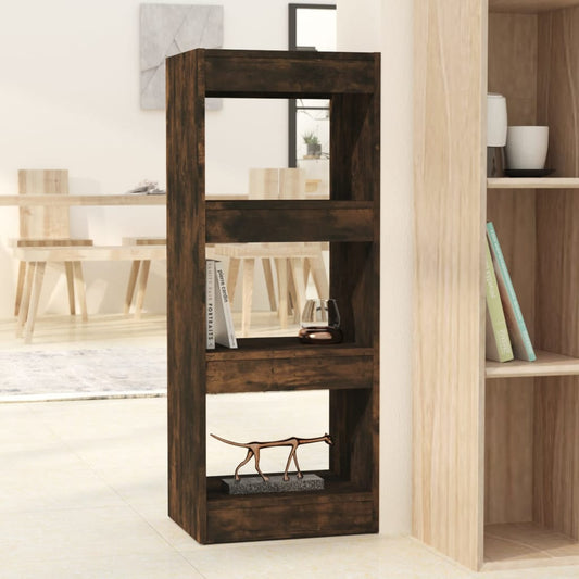 Berkfield Book Cabinet/Room Divider Smoked Oak 40x30x103 cm Engineered Wood