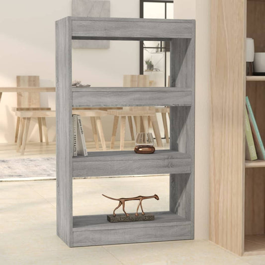 Berkfield Book Cabinet/Room Divider Grey Sonoma 60x30x103 cm Engineered Wood