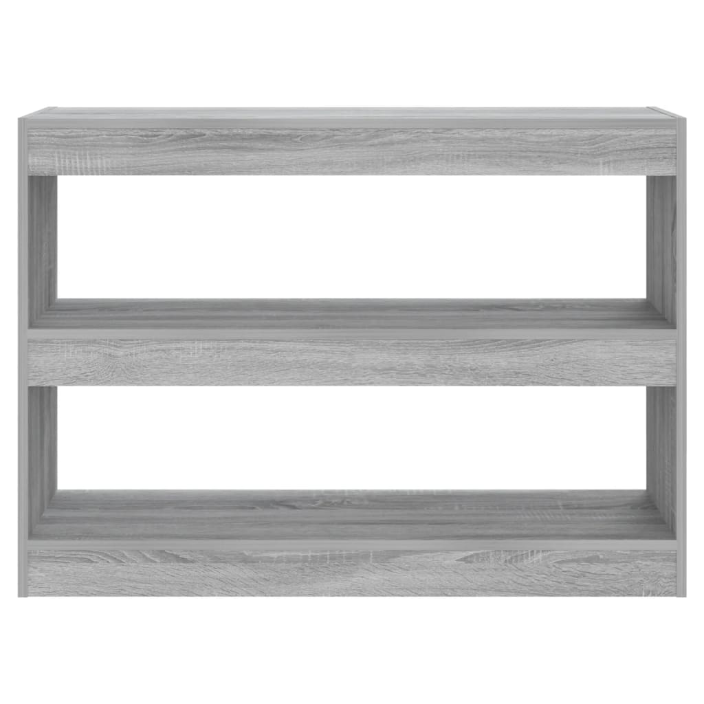 Berkfield Book Cabinet/Room Divider Grey Sonoma 100x30x72 cm