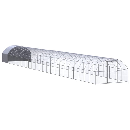 Berkfield Outdoor Chicken Coop 3x24x2 m Galvanised Steel
