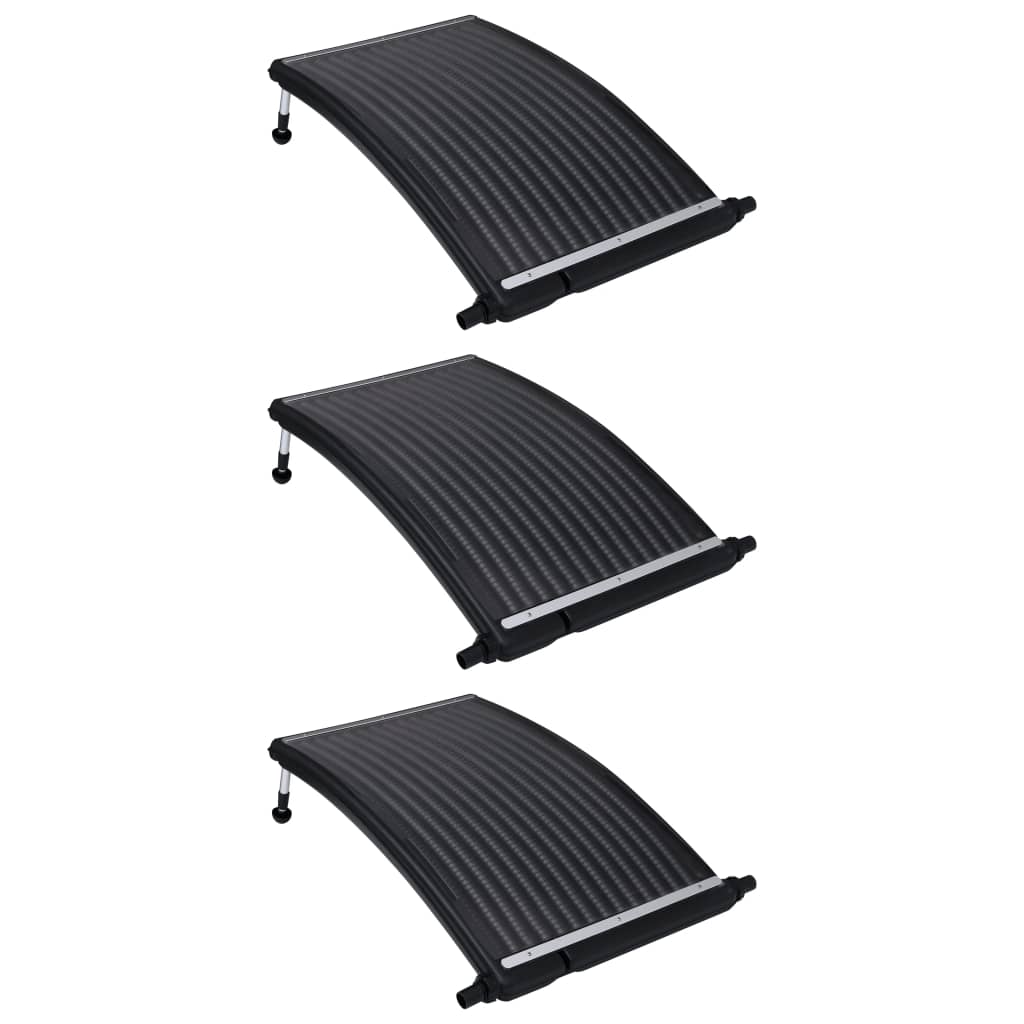 Berkfield Curved Pool Solar Heating Panels 3 pcs 110x65 cm