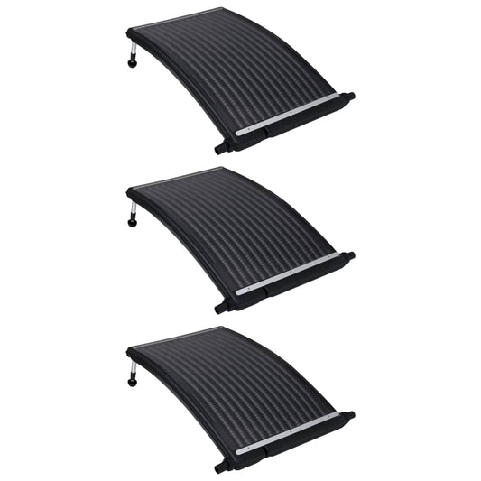 Berkfield Curved Pool Solar Heating Panels 3 pcs 110x65 cm