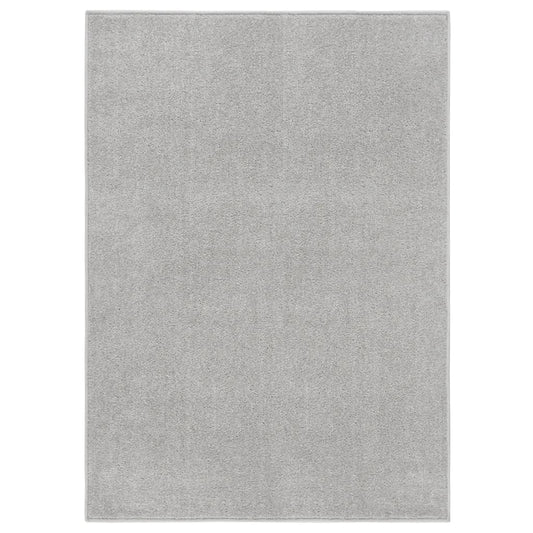 Berkfield Rug Short Pile 120x170 cm Light Grey