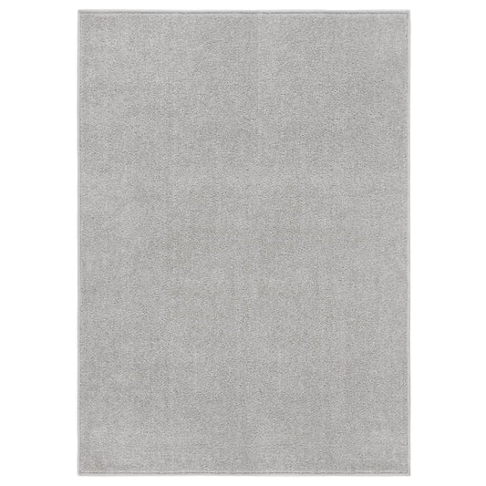 Berkfield Rug Short Pile 140x200 cm Light Grey
