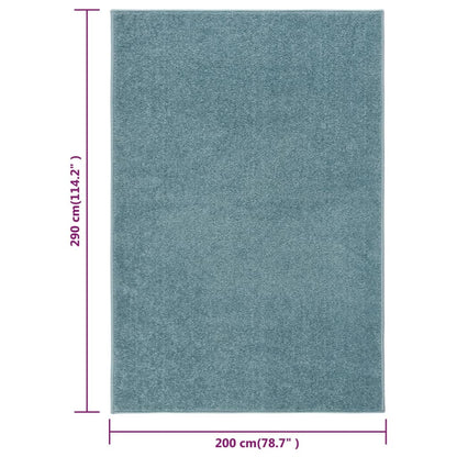 Berkfield Rug Short Pile 200x290 cm Blue