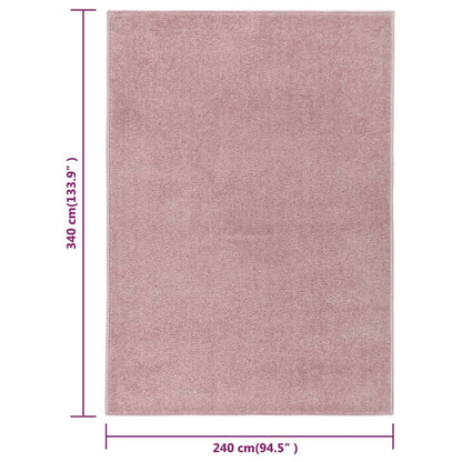 Berkfield Rug Short Pile 240x340 cm Pink