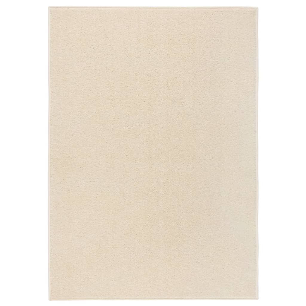Berkfield Rug Short Pile 120x170 cm Cream