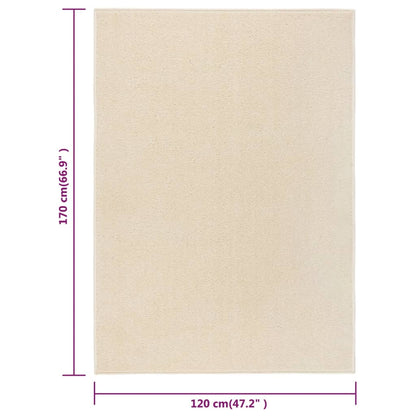 Berkfield Rug Short Pile 120x170 cm Cream