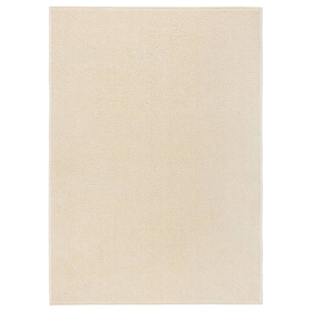 Berkfield Rug Short Pile 140x200 cm Cream
