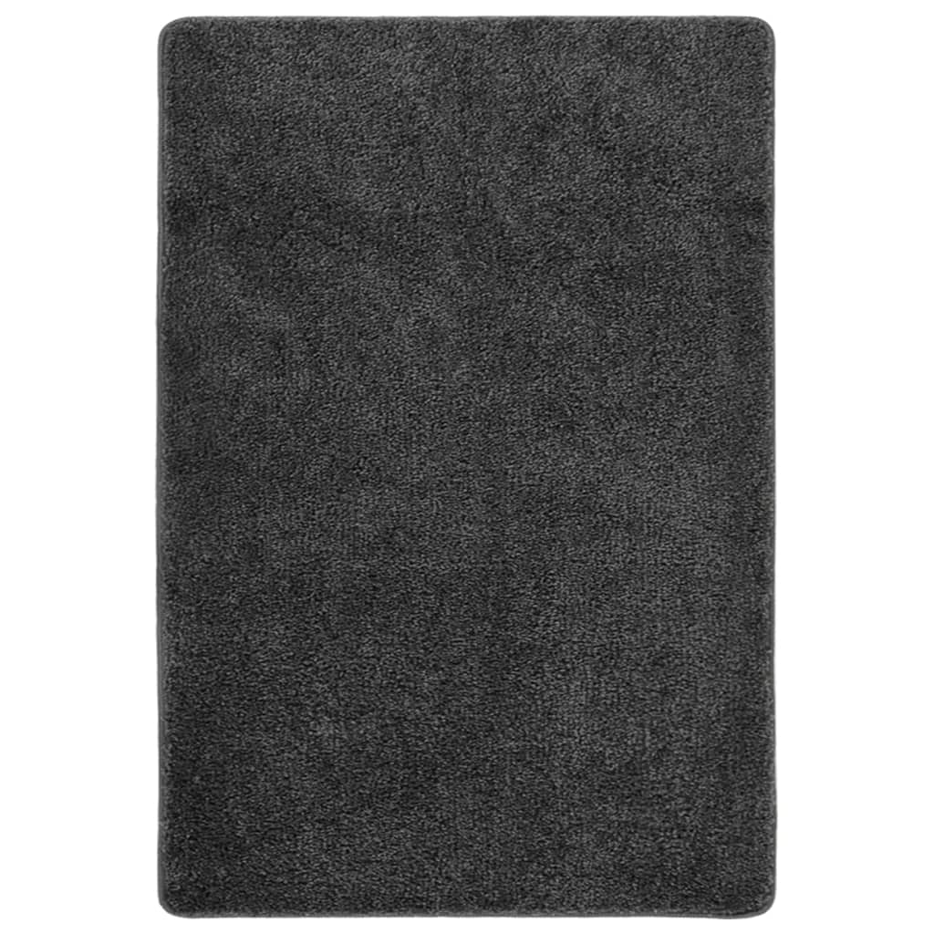 Berkfield Shaggy Rug Dark Grey 160x230 cm Anti Slip