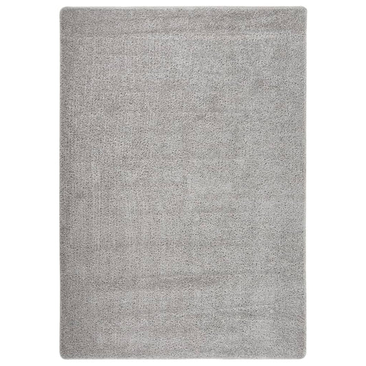 Berkfield Shaggy Rug Light Grey 160x230 cm Anti Slip