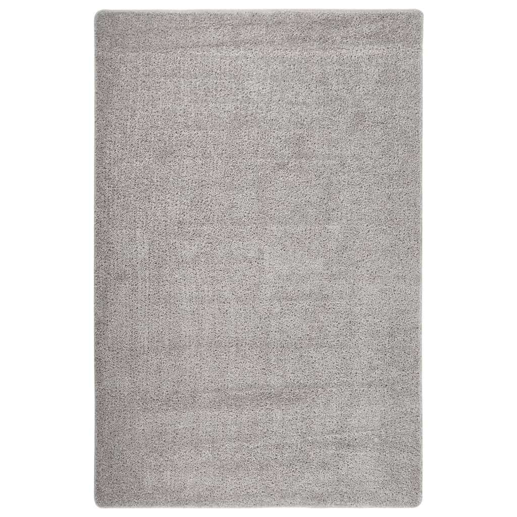 Berkfield Shaggy Rug Light Grey 200x290 cm Anti Slip