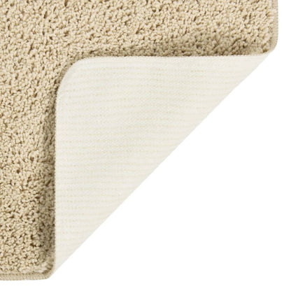 Berkfield Shaggy Rug Cream 160x230 cm Anti Slip