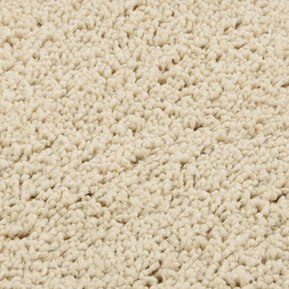 Berkfield Shaggy Rug Cream 160x230 cm Anti Slip