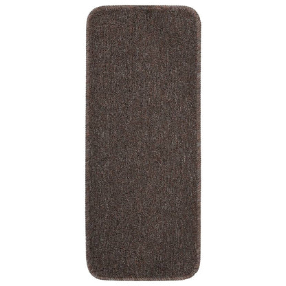 Berkfield Anti Slip Stair Mats 15 pcs 60x25 cm Brown Rectangular