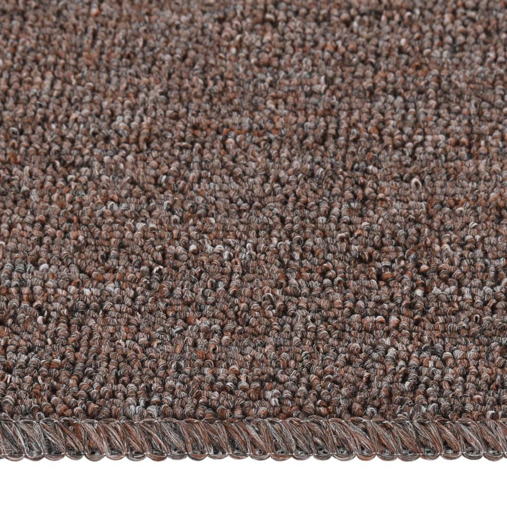 Berkfield Anti Slip Stair Mats 15 pcs 60x25 cm Brown Rectangular