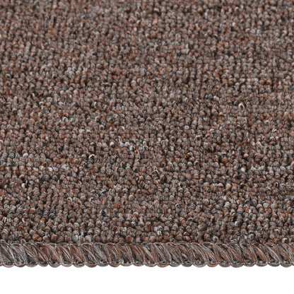Berkfield Anti Slip Stair Mats 15 pcs 60x25 cm Brown Rectangular