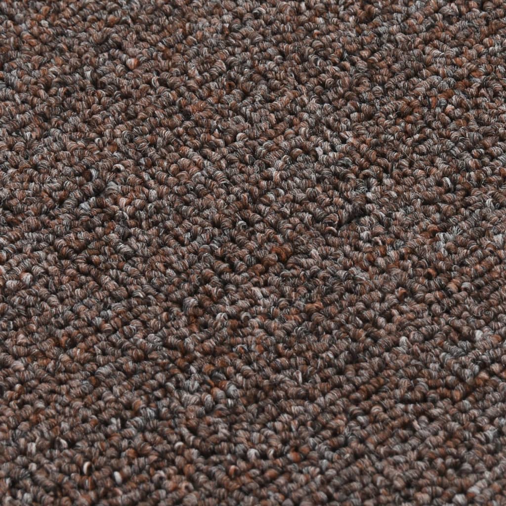 Berkfield Anti Slip Stair Mats 15 pcs 60x25 cm Brown Rectangular