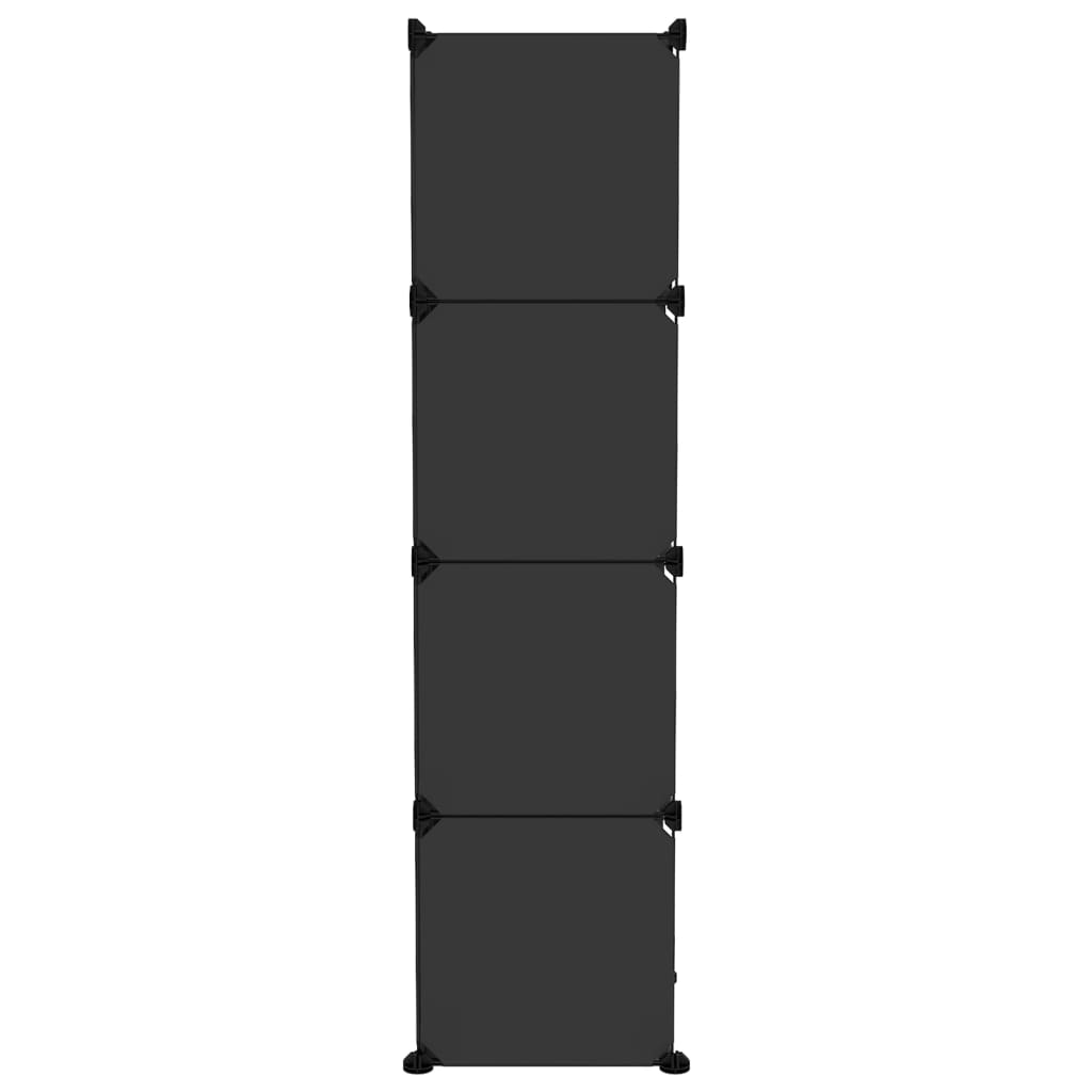 Berkfield Storage Cube Organiser with 9 Cubes Black PP
