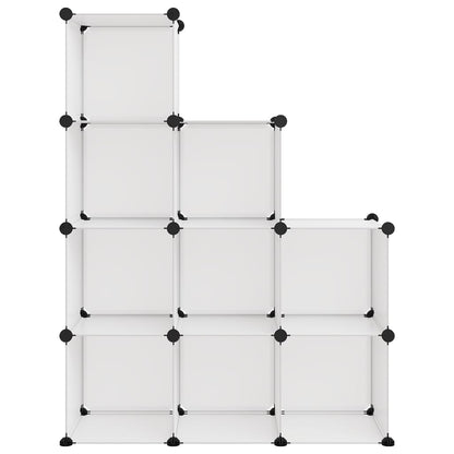 Berkfield Storage Cube Organiser with 9 Cubes Transparent PP