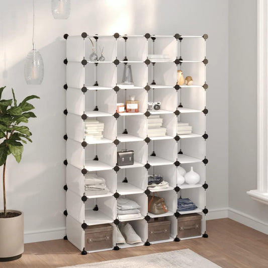 Berkfield Shoe Rack Transparent 93x36.5x140 cm PP