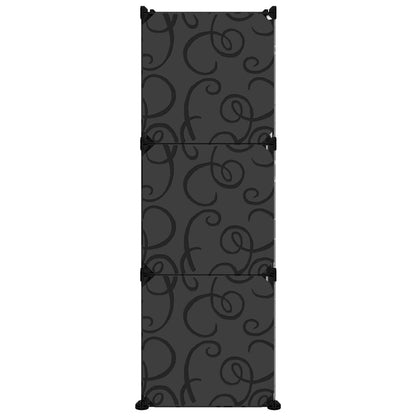 Berkfield Shoe Rack Black 84.5x31x93.5 cm PP